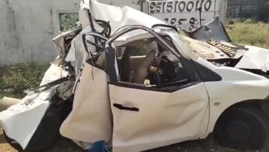 Shadnagar Accident Today: Tipper Lorry Hits Car Near Kothur Petrol Pump, Four Injured