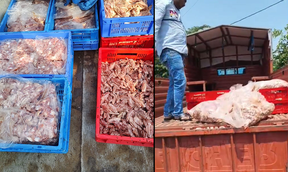 Hyderabad Food Safety Raid: 352 Kg Spoiled Chicken Seized in Moosapet, One Arrested