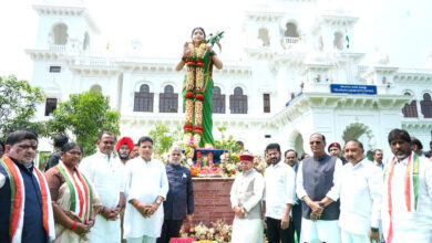 Governor Shiv Pratap Shukla and CM Revanth Reddy Unveil Telangana Thalli Statue at Assembly