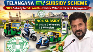 Telangana EV Subsidy Scheme: 90% Subsidy for SC Youth in Hyderabad to Get Electric Vehicles