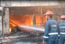 Fire at Mustafa Bed Works Near Falaknuma Bridge in Hyderabad Brought Under Control