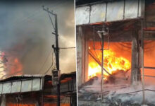 Major Fire Breaks Out in Furniture Shop Near Falaknuma Palace, Firefighters Rush to Control Flames