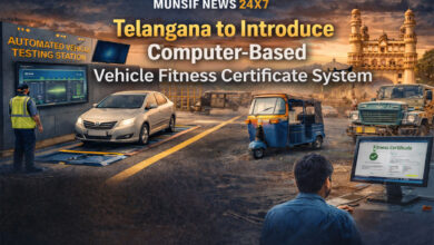 Telangana to Introduce Computer-Based Vehicle Fitness Certificate System, 37 Automated Testing Stations Planned
