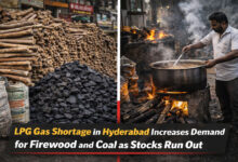 LPG Gas Shortage in Hyderabad Increases Demand for Firewood and Coal as Stocks Run Out