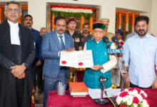 Shiv Pratap Shukla Takes Oath as New Telangana Governor at Raj Bhavan in Hyderabad