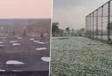 Hailstorm in Rangareddy District: Heavy Hail Rain Creates Panic Among Residents
