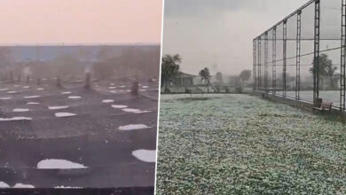 Hailstorm in Rangareddy District: Heavy Hail Rain Creates Panic Among Residents