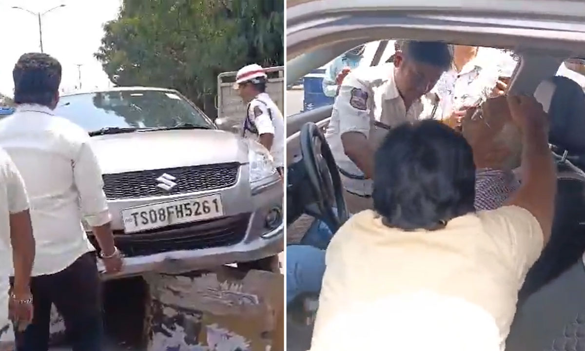 Secunderabad Car Accident: Driver Suffers Heart Attack, Vehicle Crashes into Divider