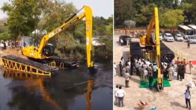 Hyderabad Lake Restoration Boost: ₹2.87 Crore Amphibious Excavator Deployed for Hussain Sagar Cleaning