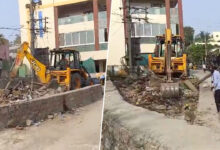 HYDRAA Demolition in Chandanagar Bhavanipuram: Park Land Encroachment Cleared Amid Heavy Security