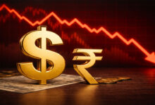 Indian Rupee Hits Historic Low: Rupee Falls to 93.35 Against Dollar