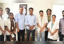 KTR Distributes Fee Cheques to 16 MBBS Students in Hyderabad Under BLR Charitable Trust Initiative