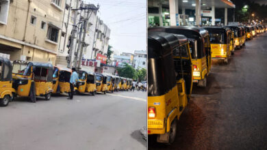 Hyderabad Fuel Panic: Long Queues of Autos for LPG in Vanasthalipuram, Drivers Wait Overnight