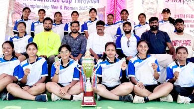 Telangana Women’s Team Wins Silver Medal at 34th Federation Cup Throwball Championship 2026