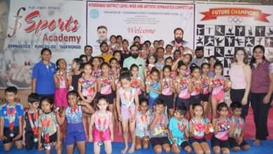 Hyderabad District-Level Artistic Gymnastics Competition Held with Participation from Several Schools and Academies