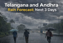 Telangana and Andhra Weather Update: Rain Forecast for Next 3 Days with Strong Winds