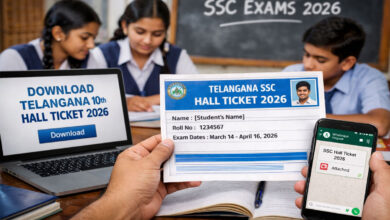 Telangana Class 10 Hall Tickets 2026 to Be Released on March 5: Students Can Download in Three Ways