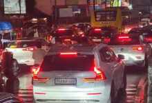 Hyderabad Rain in Gachibowli, Madhapur Triggers Traffic Jam on Hitech City Road, Commuters Struggle