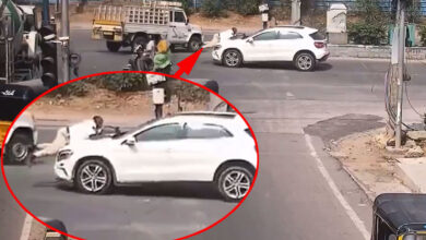 Hyderabad Shocker: Traffic Constable Hit & Dragged by Benz Car in Gachibowli, Arrested