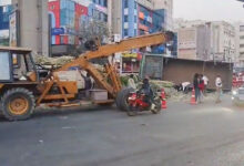Kukatpally Highway Accident: Sugarcane Truck Overturns, Traffic Jam on National Highway