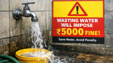 Hyderabad Water Misuse Crackdown: Jal Board Fines ₹5,000 in Jubilee Hills, Warns of Strict Action