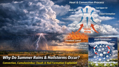 Why Do Summer Rains and Hailstorms Occur? Scientific Reason Behind Heat Showers Explained