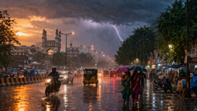 Telangana Weather Update: Rain, Thunderstorms and Strong Winds Likely for Next 3 Days