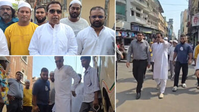 Sewage Overflow Issue in Mallepally: Inspection Conducted by AIMIM Leaders along with HMWSSB Officials