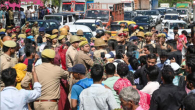 Delhi Police issues traffic advisory as Noida workers’ protest severely affects movement