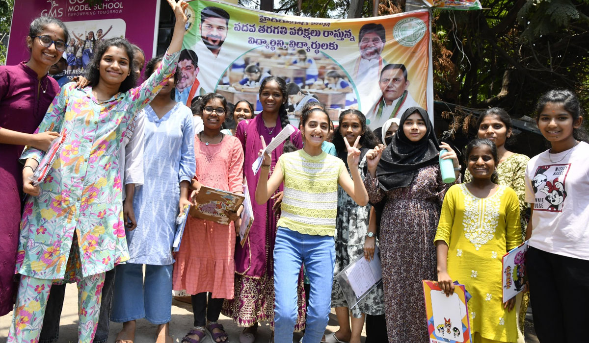 Telangana SSC Exams 2026 Conclude; Students Celebrate End of Class 10 Boards