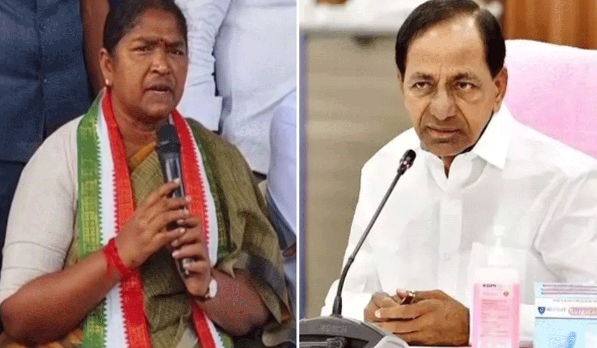 Telangana Minister Seethakka sends legal notice to KCR