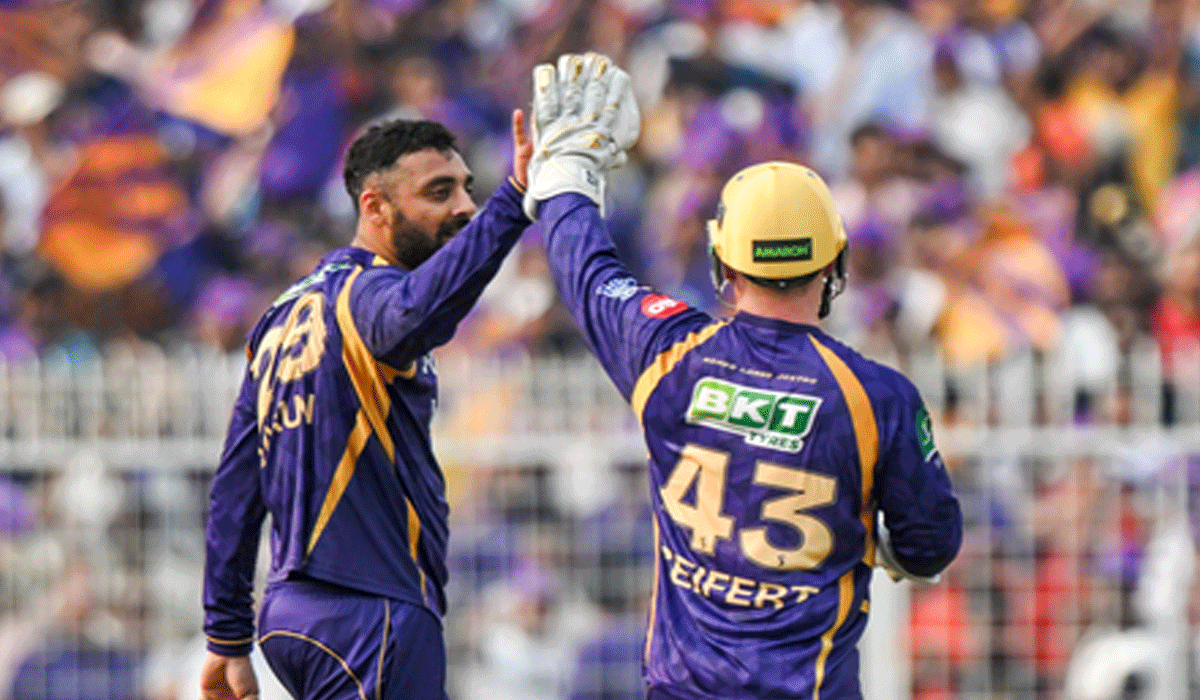 IPL 2026: KKR spinners trigger RR’s collapse, restrict them to 155/9