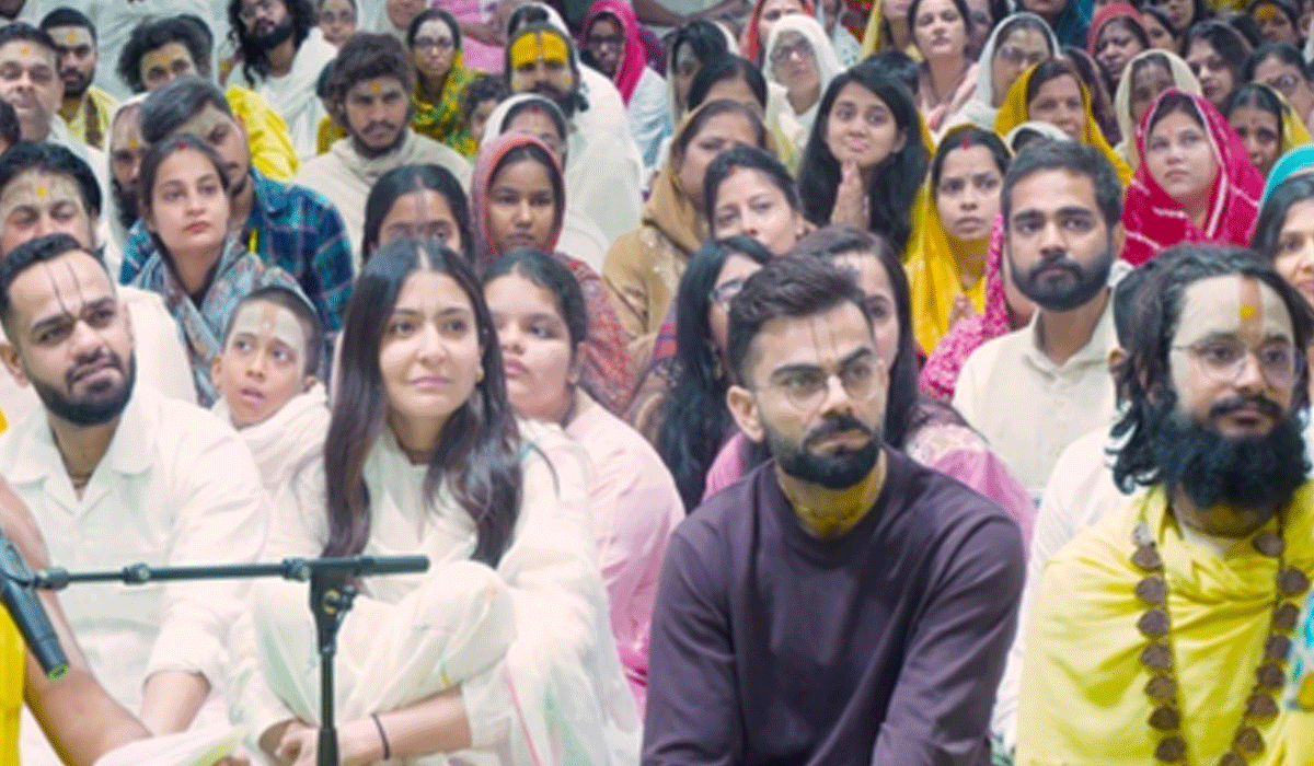 Virat, Anushka visit Premanand Maharaj’s Keli Kunj Ashram in Vrindavan
