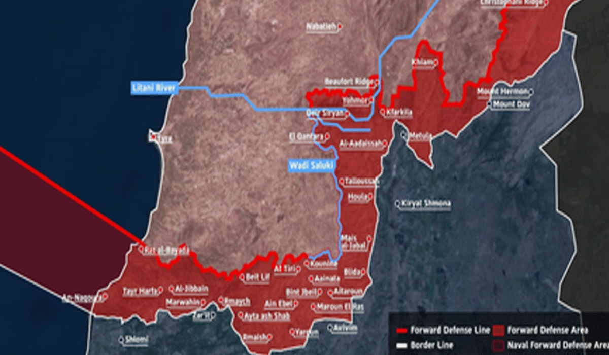 Israel releases map of 'buffer zone' extending across Lebanon, intensifies operations despite ceasefire