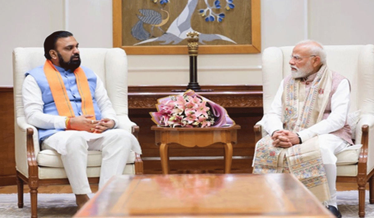 Samrat Choudhary meets PM Modi in New Delhi, seeks guidance for Bihar's development.