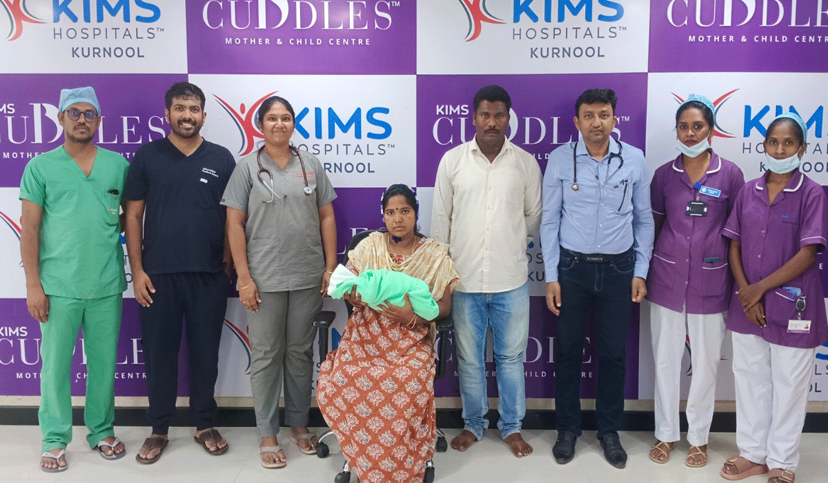 KIMS Cuddles Doctors Give New Lease of Life to Newborn