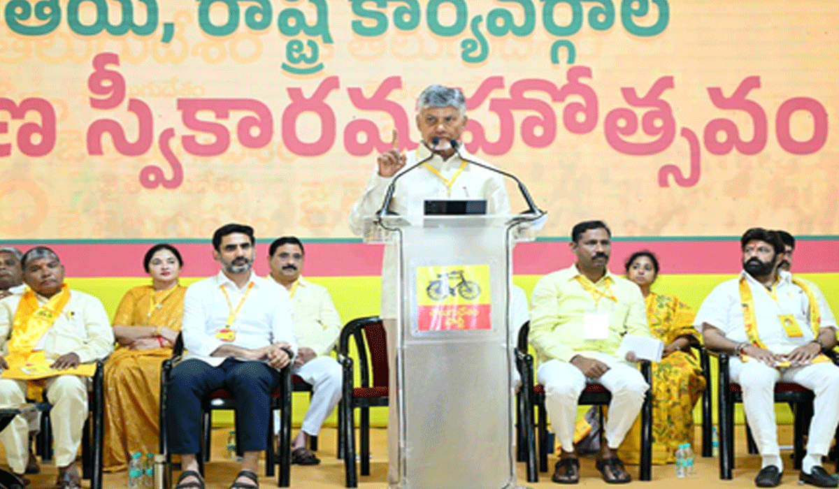 CM Chandrababu Naidu urges TDP cadres to increase vote share in next polls