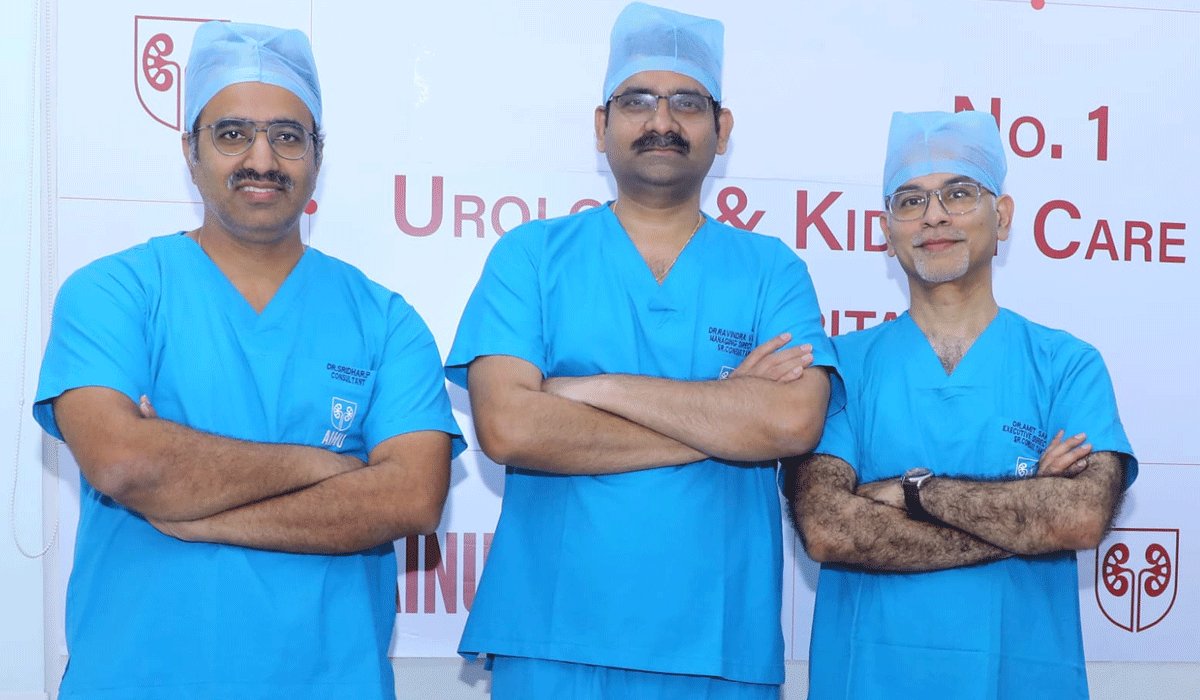 More than Half Kilogram Stones Removed from 42-year-old patient at Vizag by AINU Doctors