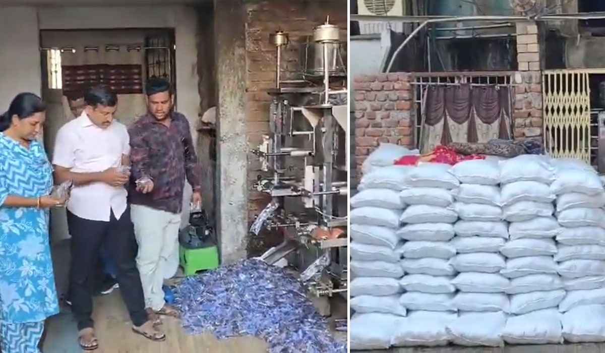 Adulterated Water Packets in Hyderabad: Illegal Plants Busted in Amberpet, Public Health at Risk