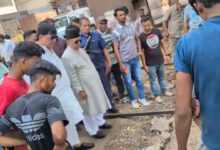 AIMIM Leaders Review Rebuilding of Shops Near Mehboob Chowk Clock Tower After GHMC Demolition