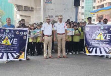 Hyderabad Police Arrive Alive Drive: Road Safety Awareness Program Held in Santoshnagar