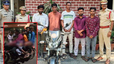 Hyderabad Dangerous Bike Stunt Viral Video: 5 Arrested by Saifabad Police for Rash Driving