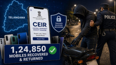 Telangana Leads Mobile Recovery: 1,24,850 Phones Recovered via CEIR Portal