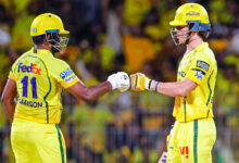 CSK vs KKR IPL 2026: Chennai Super Kings Post 192/5, Samson and Brevis Lead Strong Innings
