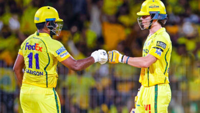 CSK vs KKR IPL 2026: Chennai Super Kings Post 192/5, Samson and Brevis Lead Strong Innings