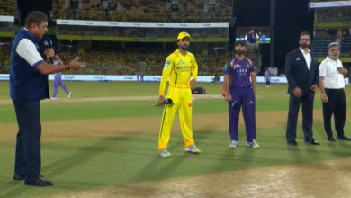 CSK vs KKR Toss Update: Ajinkya Rahane Chooses to Bowl Against Chennai Super Kings in IPL Match