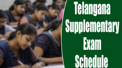 Telangana Supplementary Exam Schedule Announced, Fee Payment Begins April 13
