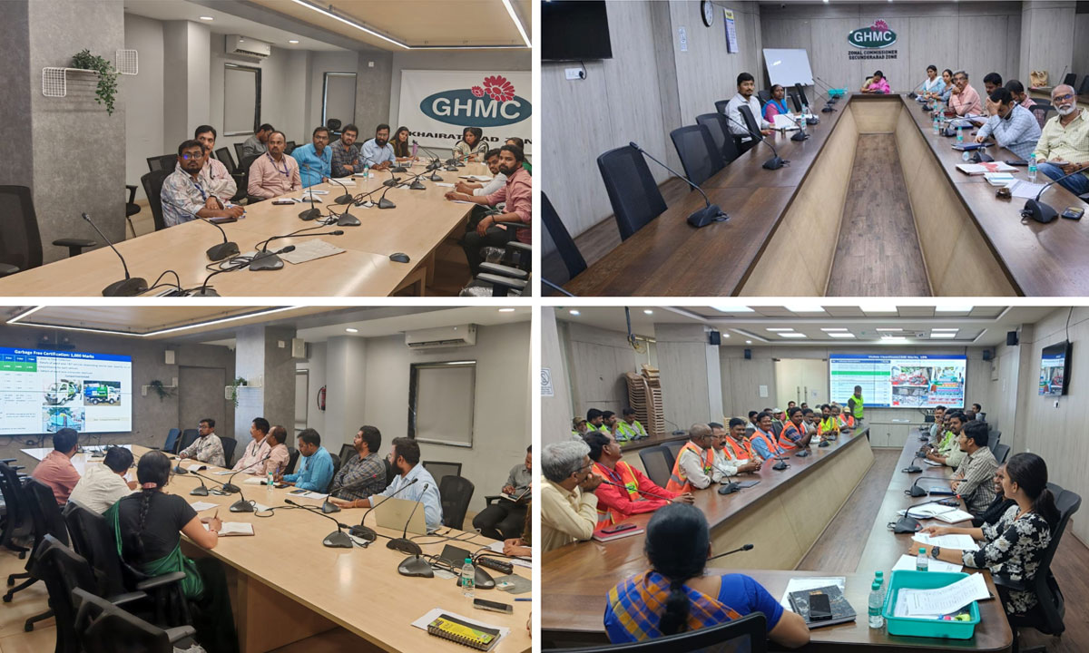 GHMC Boosts Swachh Survekshan Preparedness with Training and Review Meetings Across Hyderabad Zones