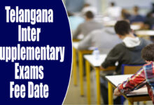Telangana Inter Supplementary Exams 2026: Fee Payment Deadline Extended