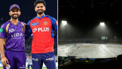 KKR vs PBKS Match Abandoned Due to Rain: Kolkata Knight Riders Earn First Point of IPL Season